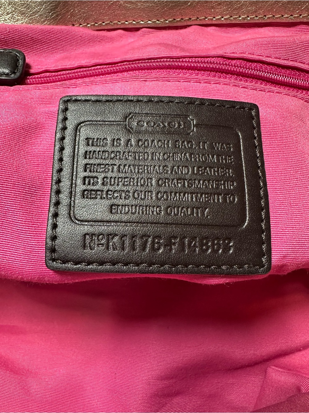 Coach Large Brown & Beige Signature Canvas Tote - Picture 10 of 12